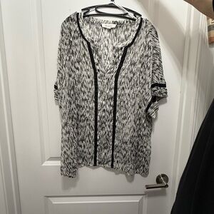 Black and White Women's Top